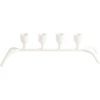 Candle holder A98200750. iron. 12 cm. baltas col.
