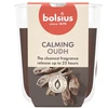 Žvakė, aromatinė Bolsius Calming Oudh, 25 h, Ruda