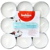 Žvakė, aromatinė Bolsius Fresh Cotton, 4 h, 18 vnt., Balta