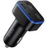 Car charger Hoco 2xUSB A + 2xUSB C PD QC3.0 42W Z63 juodas