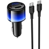 Automobilinis įkroviklis Hoco USB A + 2xUSB C PD QC3.0 57W su USB C į C kabeliu Z69B juodas