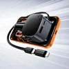 Automobilinis įkroviklis Hoco USB A + USB C PD QC3.0 45W su ištraukiamu kabeliu USB C Z68 juodas