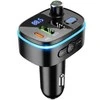 Automobilinis „Bluetooth“ siųstuvas Hoco 2 x USB A + USB C QC3.0 PD 20W E62 juodas