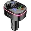 Automobilinis „Bluetooth“ siųstuvas Hoco 2 x USB A + USB C QC3.0 PD 20W E62 juodas