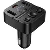 Automobilinis „Bluetooth“ siųstuvas Hoco USB A + USB C QC PD 35W E87 juodas