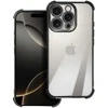 OEM dėklas, skirtas iPhone 17 Pro / 18 Pro (žemas kameros kraštas), atsparus smūgiams, elektro juodas