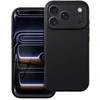 „iPhone 15 PRO“ dėklas „Forcell F-Protect Rubber Premium“, suderinamas su „MagSafe“ juodas