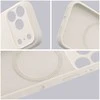 „iPhone 15 PRO MAX“ dėklas „Forcell F-Protect Rubber Premium“, suderinamas su „MagSafe“ antikvarinėmis baltomis