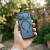 „iPhone 16“ dėklas „Forcell F-Protect BumperX Premium“, suderinamas su „MagSafe“, tamsiai mėlynas