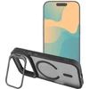 „iPhone 16“ dėklas „Forcell F-Protect Shadow Stand Premium“, suderinamas su „MagSafe“ juodas