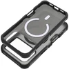 „iPhone 16 Pro“ dėklas „Forcell F-Protect BumperX Premium“, suderinamas su „MagSafe“ (juodas)