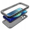 iPhone 16 PRO dėklas, „Shellbox Dot“, atsparus vandeniui, suderinamas su „MagSafe“ ir juodas