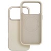 Case for iPhone 16e (SE4 2025) / 17e Forcell F-Protect Frame Premium compatible with Magsafe antique baltas 0INT