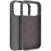 „iPhone 16e“ (SE4 2025) / 17e „Forcell F-Protect Frame Premium“ dėklas, suderinamas su „Magsafe“ pilka spalva