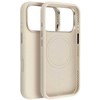 Case for iPhone 16e (SE4 2025) / 17e Forcell F-Protect Frame Premium compatible with Magsafe antique baltas 0INT