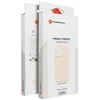 „iPhone 16e“ (SE4 2025) / 17e „Forcell F-Protect Rubber Premium“ dėklas, suderinamas su „MagSafe“ antikvarinėmis baltomis detalėmis.