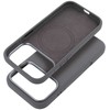 Case for iPhone 16e (SE4 2025) / 17e Forcell F-Protect Frame Premium compatible with Magsafe pilka