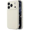 „iPhone 16e“ (SE4 2025) / 17e „Forcell F-Protect Rubber Premium“ dėklas, suderinamas su „MagSafe“ antikvarinėmis baltomis detalėmis.