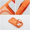 Dėklas Case for iPhone 17 Pro / 18 Pro Forcell F-Protect Smoke Hybrid Premium compatible with MagSafe oranžinis