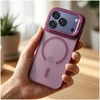 Dėklas Case for iPhone 17 Pro / 18 Pro Forcell F-Protect Shadow Stand Premium compatible with MagSafe dark cherry