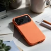 Dėklas iPhone 18 Pro / 17 Pro Forcell F-Protect Frame Premium, suderinamas su Magsafe, oranžinis