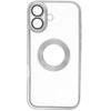Dėklas Oem Case for iPhone 17 Glam sidabrinis
