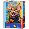 Castorland Dėlionė 260 vnt. - Laiminga katė