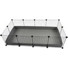 C&amp;C modulinis narvas 4x2 145 x 75 cm, sidabrinis