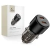 „Tech Protect CC03“ 2 prievadų PD100W automobilinis įkroviklis - juodas