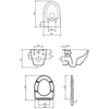 Cersanit TOILET WALL HUNG C458 WITH COVER