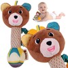 Jokomisiada Charmant Rattle Teether Plush Toy Deer for a Child ZA5771