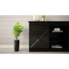 Cama Meble Komoda - Granero 160x80x35 Juodas Blizgesys