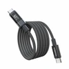 Choetech XCC-1068 PD 60W USB-C - USB-C Cable with Ekranas 1.2 m - Juodas