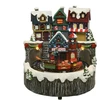 Nežinomas Christmas decoration "House" with LED lighting. 15 cm