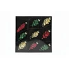 Christmas medžio toy set. auksinis/red/žalias. glass. 9 pcs