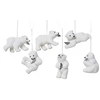 Nežinomas Christmas Tree toy Bear. 8.5 cm. plastikas