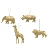 Nežinomas Eglutės žaisliukas Decoris Animals, aukso