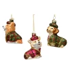 Christmas Tree toy Decoris Dog. various colours. glass