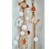 Christmas Tree toy Decoris Fur Acorn. ruda. 9 cm