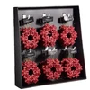Christmas Tree toy Snowflake. red. plastikas