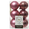 Plastikiniai eglutės žaisliukai DECORIS 22002, 6 cm, 12 vnt.