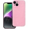 OEM dėklas, skirtas iPhone 14, skaidrus, 2 mm, mirksinčios rožinės spalvos