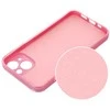 OEM dėklas, skirtas iPhone 15, skaidrus, 2 mm, mirksinčios rožinės spalvos