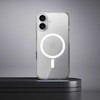 Oem Originalus „iPhone 17 Clear Mag Cover Elite“ dėklas (STR / NEGELTONAS / KAMEROS VALDYMO MYGTUKAS), suderinamas su skaidriu „MgSafe“