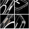 Oem Originalus „iPhone 17 Clear Mag Cover Elite“ dėklas (STR / NEGELTONAS / KAMEROS VALDYMO MYGTUKAS), suderinamas su skaidriu „MgSafe“