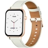 COLMI C28 Išmanusis laikrodis in Gold with a Baltas Leather Strap