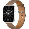 COLMI C28 Išmanusis laikrodis – Sidabrinis + Brown Leather Strap