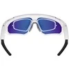 Colmi V06 AI Baltas Sports Sunglasses (with mėlynas lenses)
