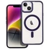 Dėklas Oem Case for iPhone 14 Color Edge Mag Cover compatible wth MagSafe violetinė