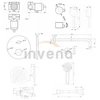 Potinkinis dušo komplektas Invena Dafni BS-88-014-A